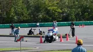 第44回全国白バイ安全運転競技大会2013　傾斜走行（男性の部）神奈川県警代表2