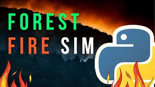 Python project: Forest fire simulation tutorial with PyGame