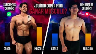 ¿CUÁNTO DEBES COMER PARA GANAR PURO MÚSCULO?