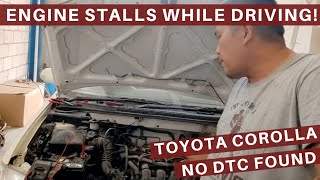 Biglang namamatay ang makina ng sasakyan habang tumatakbo | Toyota Corolla No DTC found