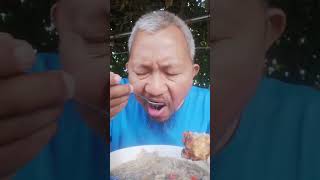 Eating Porridge / ញ៉ាំបបរគ្រឿង #food #cooking