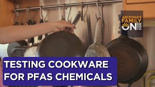 Testing some cooking pans to see which of them contains PFAS chemicals