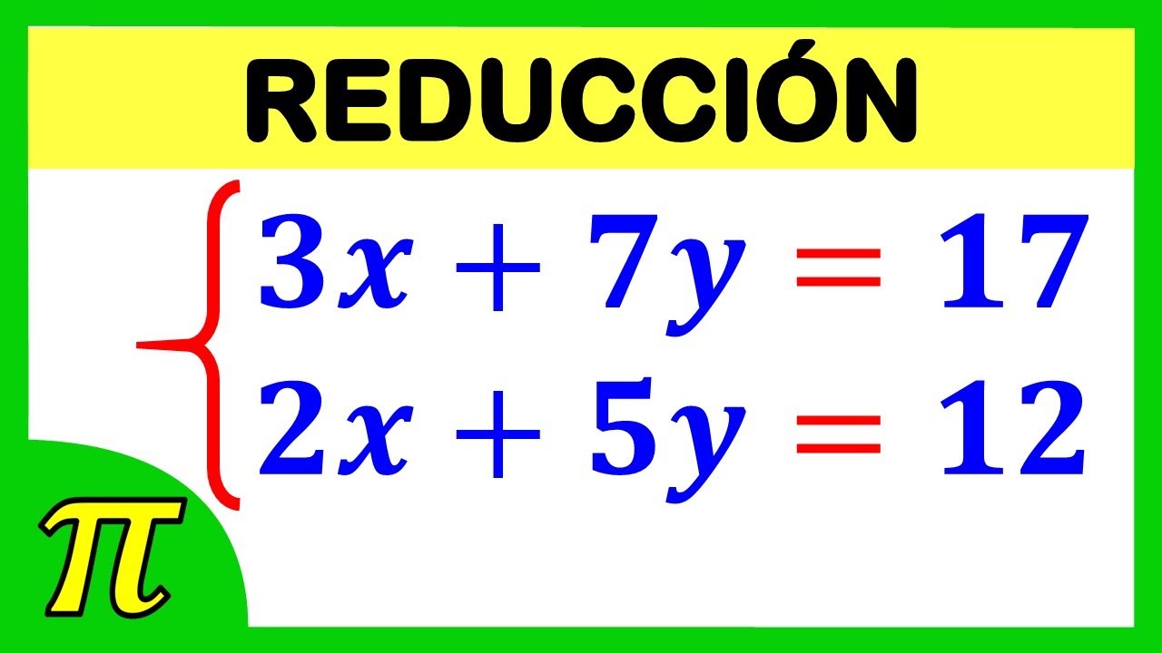 Sistema De Ecuaciones 2x2 | MÉTODO DE REDUCCIÓN (método De Eliminación ...