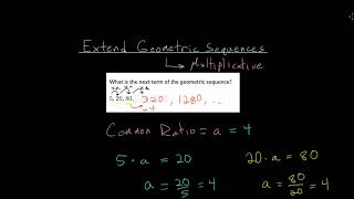 Extend Geometric Sequences