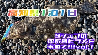 【ヒラメ釣り】Sシェフの座布団ヒラメを求めて!!in高知県1泊1日の旅!!