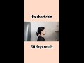 30 days fixing receding chin mewing and short chin exercise shorts