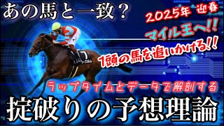 【マイル王の道’25】将来を予見！1頭の馬を追いかけたい！秘めたポテンシャルはG1級か！？【掟破りの予想理論】