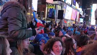 Benny Friedman live concert at Time Square for the C-Teen international Shabbatone