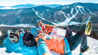 75 km de PARTIE in Bukovel ! Cu SNOWBOARD-UL pe PARTIA NEAGRA !