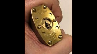 Commando Brass Padlock PICKED by a Complete Novice with Little Skill and Tools