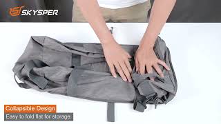how to fold up a duffle bag?