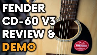 Fender CD-60 V3 Dreadnought Acoustic 2021 Review & Demo