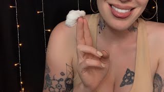 ASMR Lens Cleaning (licks, cam tapping, cotton ball, fog).. Multiple Triggers