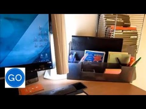 Office Desk Command Center Organize Your Paperwork And Supplies