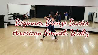 Bronze Beginner Basics American Smooth Waltz: Change step, progressive twinkles, and Front to back