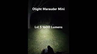 Olight Marauder Mini Floodlight levels