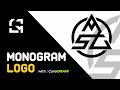 TUTORIAL MEMBUAT MONOGRAM LOGO DENGAN CORELDRAW | simple design | yunus namikze