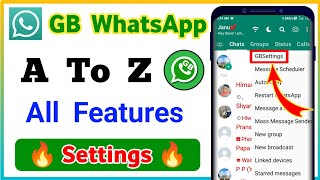 GB WhatsApp A to Z Settings In Hindi | gb whatsapp new settings 2023 | gb whatsapp new update