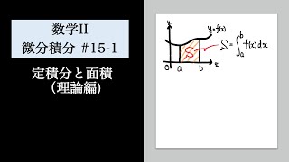 微積分(数Ⅱ)15-1 面積と定積分【理論編】