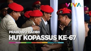 Pakai Baret Merah, Prabowo 'Dikepung' Kopassus