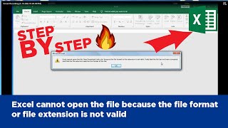 (2022)How to solve excel cannot open the file because the file format or file extension is not valid