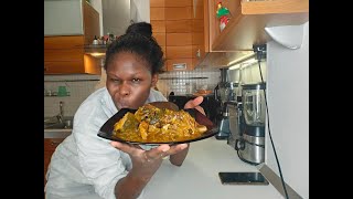 How i prepare local Nigeria Ogbonor with amala