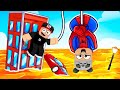 Lav Oyunu: Spiderman Olarak !! - Roblox The Floor Is LAVA!