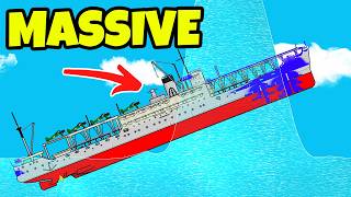 Testing THE MOST UNSINKABLE Ship Against Tsunamis In Floating Sandbox