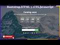 How To Make A Website ComingSoon & Contact Us Page Using HTML,CSS,JavaScript With TimeDate Countdown