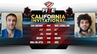 FIVE Grappling California Invitational: Dan Lukehart vs Mike Carbullido in Mens Gi Brown Belt Final