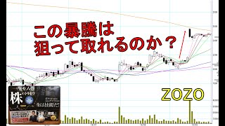 株は技術 チャートの先が見えた状態で取れるか場面か検証してみた ショートトレード ZOZO