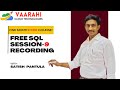 Mastering SQL Aggregate Functions & Functions | Vaarahi Cloud Technologies | Recording Session-9