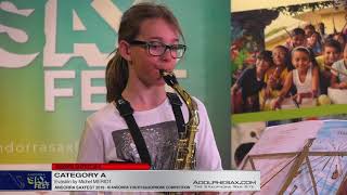 Andorra saxfest 2019 - Youth Competition -Jana Escabias Alvarez- Evasion by Michel Meriot