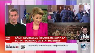 Călin Georgescu vrea să împartă cu Vladimir Putin bucăți din Ucraina | În fața națiunii