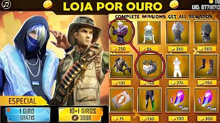 É AMANHÃ! BONUS 100%, MELHOR EVENTO, LOJA POR OURO, PEGUE AVENTUREIRO? CÓDIGUIN, NOVIDADES FREE FIRE