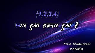 Pyar Hua Ikraar Hua Hai_Karaoke_With Scrolling Lyrics