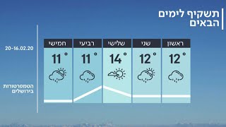 התחזית 15.02.20: גשם וסופות רעמים