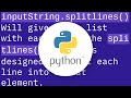 How do I split a multi-line string into multiple lines?