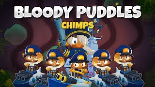 SAFE \u0026 EASY Bloody Puddles CHIMPS Black Border Guide: The Return of Sub META (BTD6)