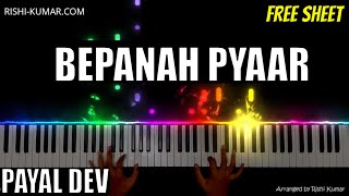 Bepanah Pyaar Piano Instrumental | Karaoke | Tutorial | Payal Dev | Hindi Song Keyboard