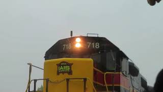 OLD VIDEO: IAIS 718 leads steam special into Chillicothe, IL.