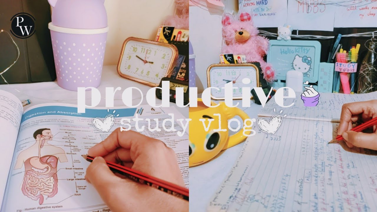 Study Vlog🐼| Productive Days In My Life As A Neet Aspirant: Lots Of ...