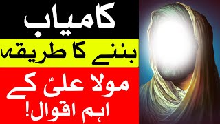 Kamyab Banne Ka Tarika | Hazrat Ali as Aqwal Urdu | Mehrban Ali