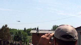 Донецк вертолеты над аэропортом 26.05.14