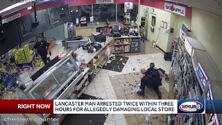 Lancaster man arrested twice within 3 hours for allegedly damaging store