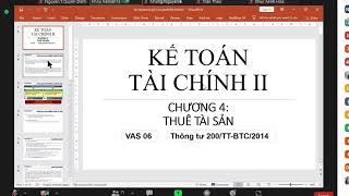 KTTC2 Buổi 8 Chương 4: Thuê tài sản