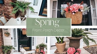 SPRING FRONT PORCH DECORATING IDEAS | SMALL FRONT PORCH DECOR IDEAS FOR SPRING