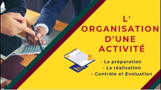 📌EOAE 1ère Bac Sc Eco : Démarche d'organisation d'une Activité 👉Exercice pratique ✔