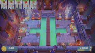 Overcooked 2 Level 5-5, 3 Players, 4 Stars