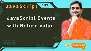 JavaScript Events with Return value - JavaScript Tutorial 109 🚀